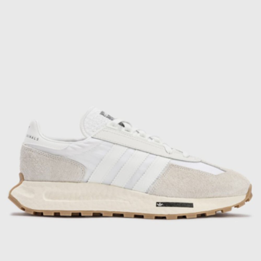 Adidas Retropy E5 Shoes in Crystal White/ Matt Silver/ Cloud White Size 8